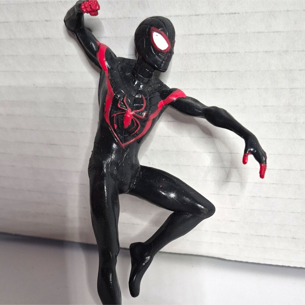 Marvel Spider-Man Miles Morales Black & Red Plastic Action Figure